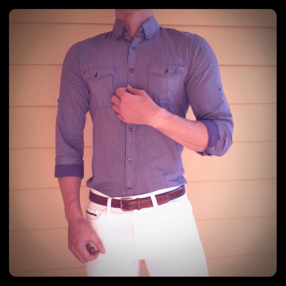 Express Military Style dress shirt